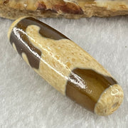 Natural Powerful Tibetan Old Oily Agate Dog Dzi Bead Heavenly Master (Tian Zhu) 狗天珠 9.77g 38.6 by 12.7mm - Huangs Jadeite and Jewelry Pte Ltd