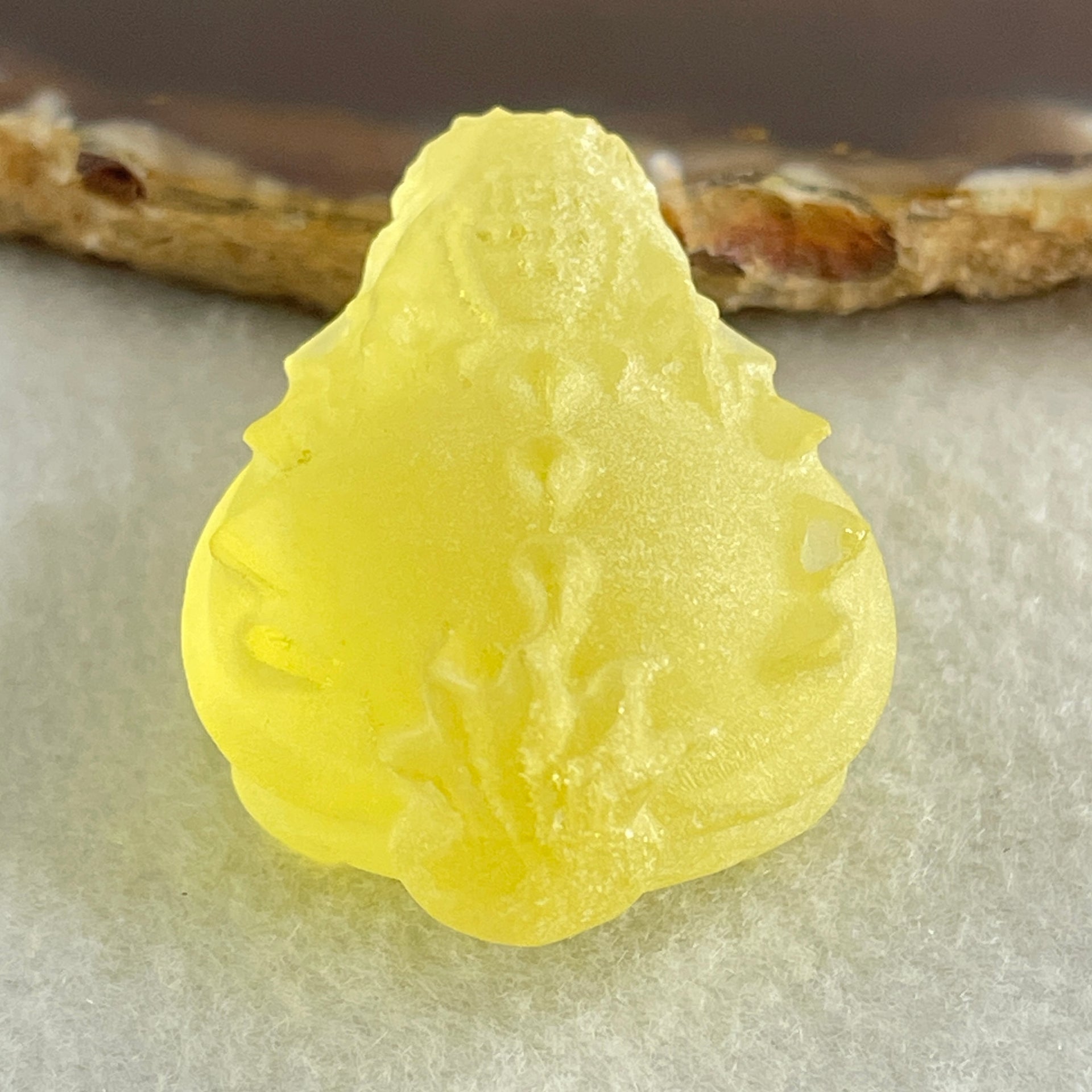 Natural Sulfur Golden Turtle Dragon Display 29.60g 42.7 by 30.3 by 22.3mm - Huangs Jadeite and Jewelry Pte Ltd