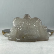 Natural White with Light Wuji Agate with Crystal 3 Legged Toast Display 318.2g 116.0 by 45.0 by 62.0mm - Huangs Jadeite and Jewelry Pte Ltd