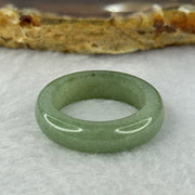 Type A Green Jadeite Ring 4.05g 6.0 by 3.9mm US7 HK15.5 (Slight External Line) - Huangs Jadeite and Jewelry Pte Ltd