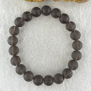 Grey Liuli Beads Bracelet 20.48g 16cm 9.5mm 21Beads - Huangs Jadeite and Jewelry Pte Ltd