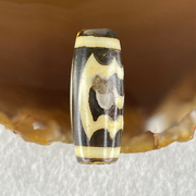 Natural Powerful Tibetan Old Oily Agate Double Garuda Dzi Bead Heavenly Master (Tian Zhu) 5.85g 28.2 by 11.5mm - Huangs Jadeite and Jewelry Pte Ltd