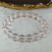 Natural Rose Quartz Beads Bracelet 天然玫瑰石英珠手链 32.98g 17cm 10.9mm 19 Beads - Huangs Jadeite and Jewelry Pte Ltd