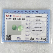 Type A Faint Green Jadeite Stone For Setting 2.80g 16.1 by 12.9 by 7.3mm - Huangs Jadeite and Jewelry Pte Ltd