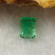 Natural Colombia Green Emerald (Beryl) Cut-Cornered Rectangular step cut 0.74cts 6.4 by 4.8 by 3.4mm - Huangs Jadeite and Jewelry Pte Ltd