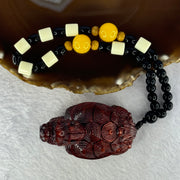 Natural African Rosewood Dragon Tortoise Handplay 天然非洲紫檀龙龟手把件 46.75g 61.6 by 36.4 by 40.4mm - Huangs Jadeite and Jewelry Pte Ltd