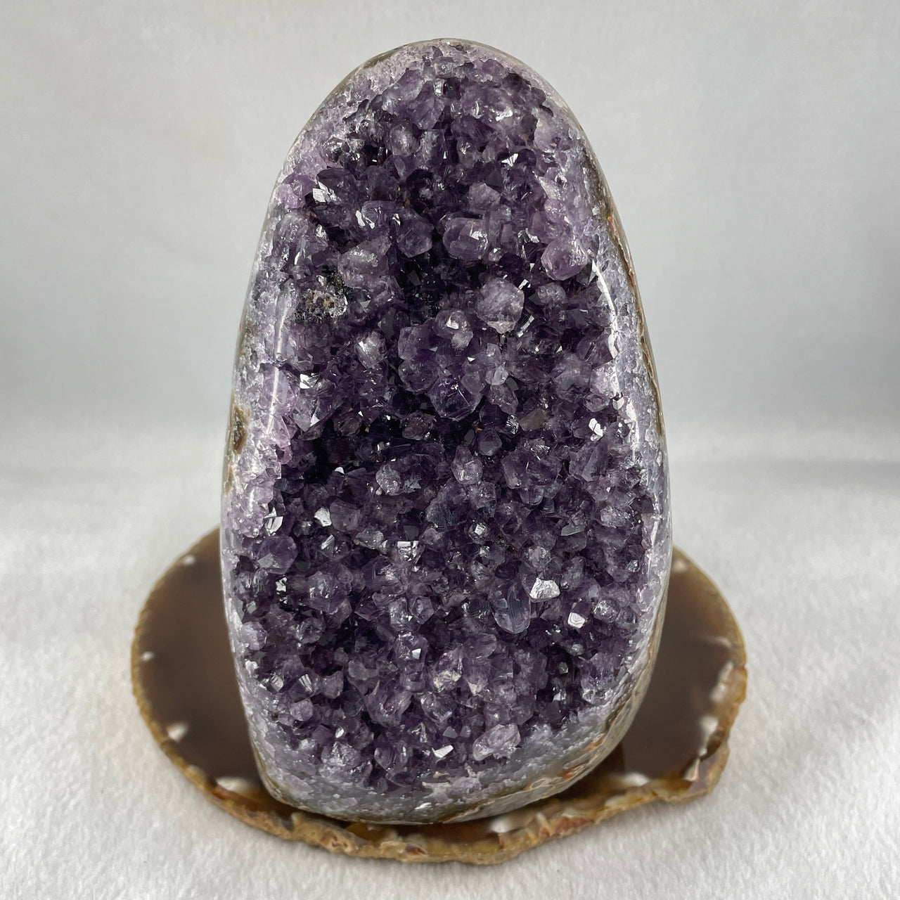 Natural Amethyst Rough Rectangular Shaped Display 1354.7g 90.0 by 81.0 by 145.3mm - Huangs Jadeite and Jewelry Pte Ltd