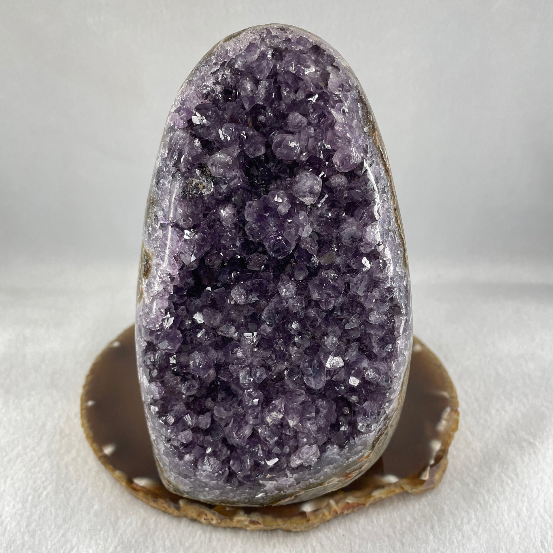 Natural Amethyst Rough Rectangular Shaped Display 1354.7g 90.0 by 81.0 by 145.3mm - Huangs Jadeite and Jewelry Pte Ltd