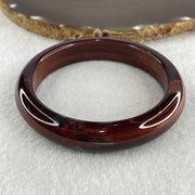 Natural Red Tiger Eye Quartz Bangle Internal Diameter 61.3mm 53.47g 13.0 by 9.2mm - Huangs Jadeite and Jewelry Pte Ltd