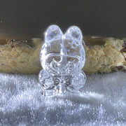 Natural Clear Quartz Labubu Charm Display 3.75g 19.2 by 12.8 by 11.3mm - Huangs Jadeite and Jewelry Pte Ltd