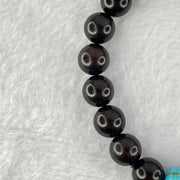 Natural Zitan Wood Beads with Turquoise Bracelet 15.30g 17cm 10.3mm 19 Beads - Huangs Jadeite and Jewelry Pte Ltd