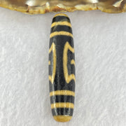 Natural Powerful Tibetan Old Oily Agate Garuda Long Dzi Bead Heavenly Master (Tian Zhu) 15.09g 56.4 by 13.3mm - Huangs Jadeite and Jewelry Pte Ltd