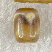 Natural Powerful Tibetan Old Oily Agate Tiger Tooth Daluo Dzi Bead Heavenly Master (Tian Zhu) 虎呀天诛 2.38g 13.6 by 10.3mm - Huangs Jadeite and Jewelry Pte Ltd