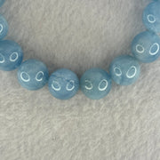 Natural Aquamarine Beads Bracelet 57.78g 17.5cm 13.9mm 16 Beads - Huangs Jadeite and Jewelry Pte Ltd