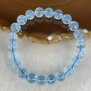 Above Average Natural Blue Topaz Beads Bracelet 26.33g 15.5cm 8.7mm 22 Beads - Huangs Jadeite and Jewelry Pte Ltd