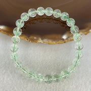 Special Grade Natural Green Phantom Quartz Bracelet 15.15g 16cm 7.8mm 25 Beads - Huangs Jadeite and Jewelry Pte Ltd