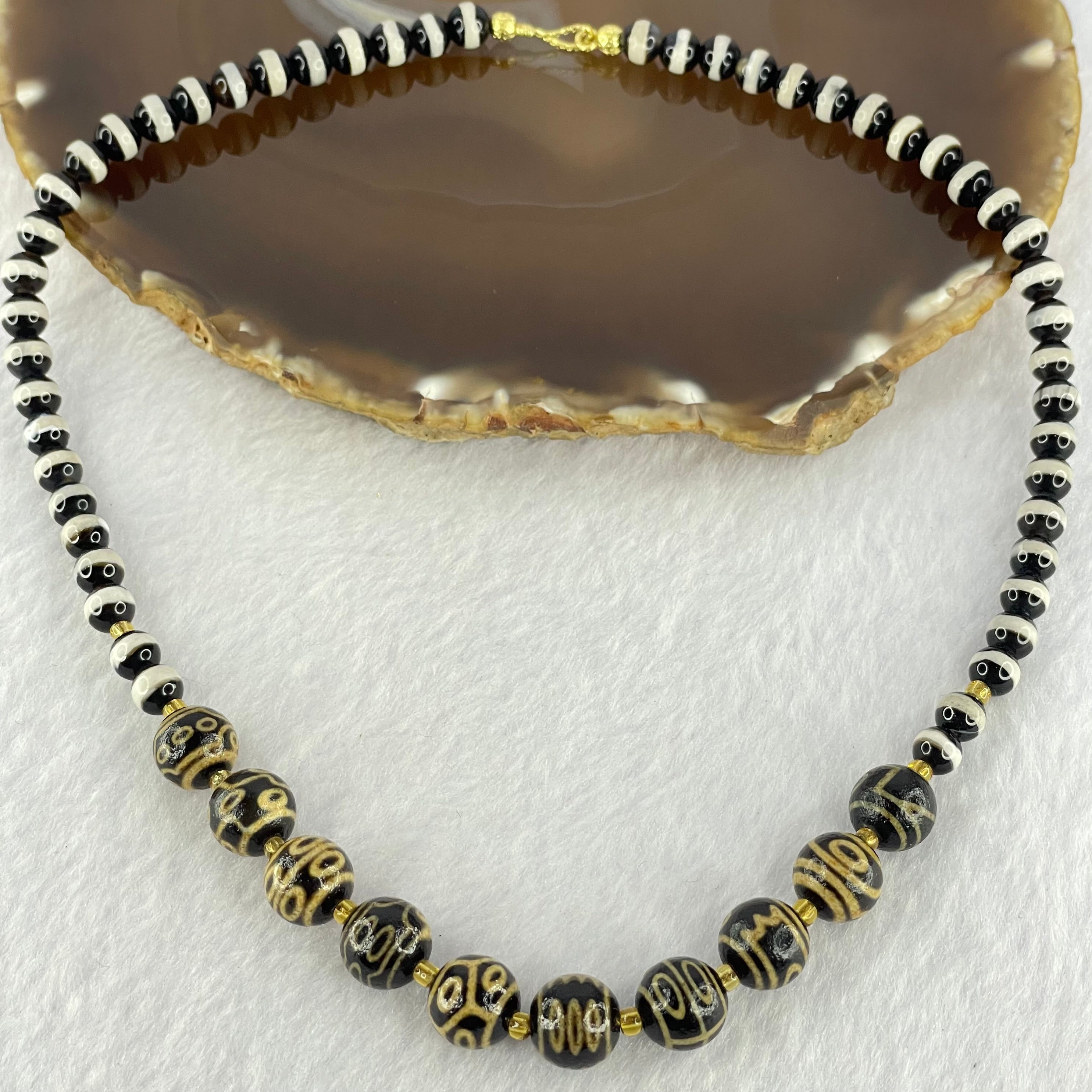 Old Original Tibetian Agate Dzi Beads 天珠 Feng Shui