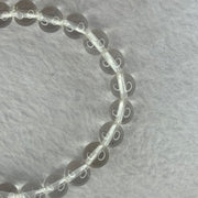 Natural Clear Quartz Bracelet 天然白水晶手链 18.64g 16.5cm 8.4mm 24 Beads - Huangs Jadeite and Jewelry Pte Ltd