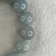 Type A High Quality Faint Grey & Lavender Jade Jadeite Beads Bracelet - 77.9g 14.5mm/bead 16 beads 18cm - Huangs Jadeite and Jewelry Pte Ltd