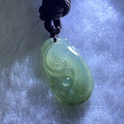 Type A Icy Light Blueish Green Jadeite Ruyi Pendent 3.99g 25.9 by 13.8 by 3.9mm - Huangs Jadeite and Jewelry Pte Ltd
