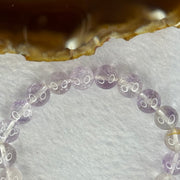 Natural Super 7 Amethyst Beads Bracelet 天然紫超七手链 22.12g 16cm 9.4mm 21 Beads - Huangs Jadeite and Jewelry Pte Ltd