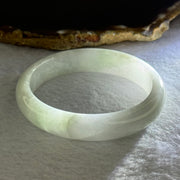 Type A Faint Green Lavender Jadeite Bangle 41.88g Internal Diameter 55.0mm 12.6 by 7.0mm (External Line) - Huangs Jadeite and Jewelry Pte Ltd