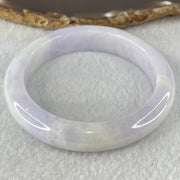 Type A Lavender white Jadeite Bangle 61.94g Internal Diameter 56.3mm 12.7 by 9.0mm (Slight Internal Lines) - Huangs Jadeite and Jewelry Pte Ltd