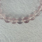 Natural Rose Quartz Beads Bracelet 天然玫瑰石英珠手链 26.62g 17.5cm 9.9mm 21 Beads - Huangs Jadeite and Jewelry Pte Ltd