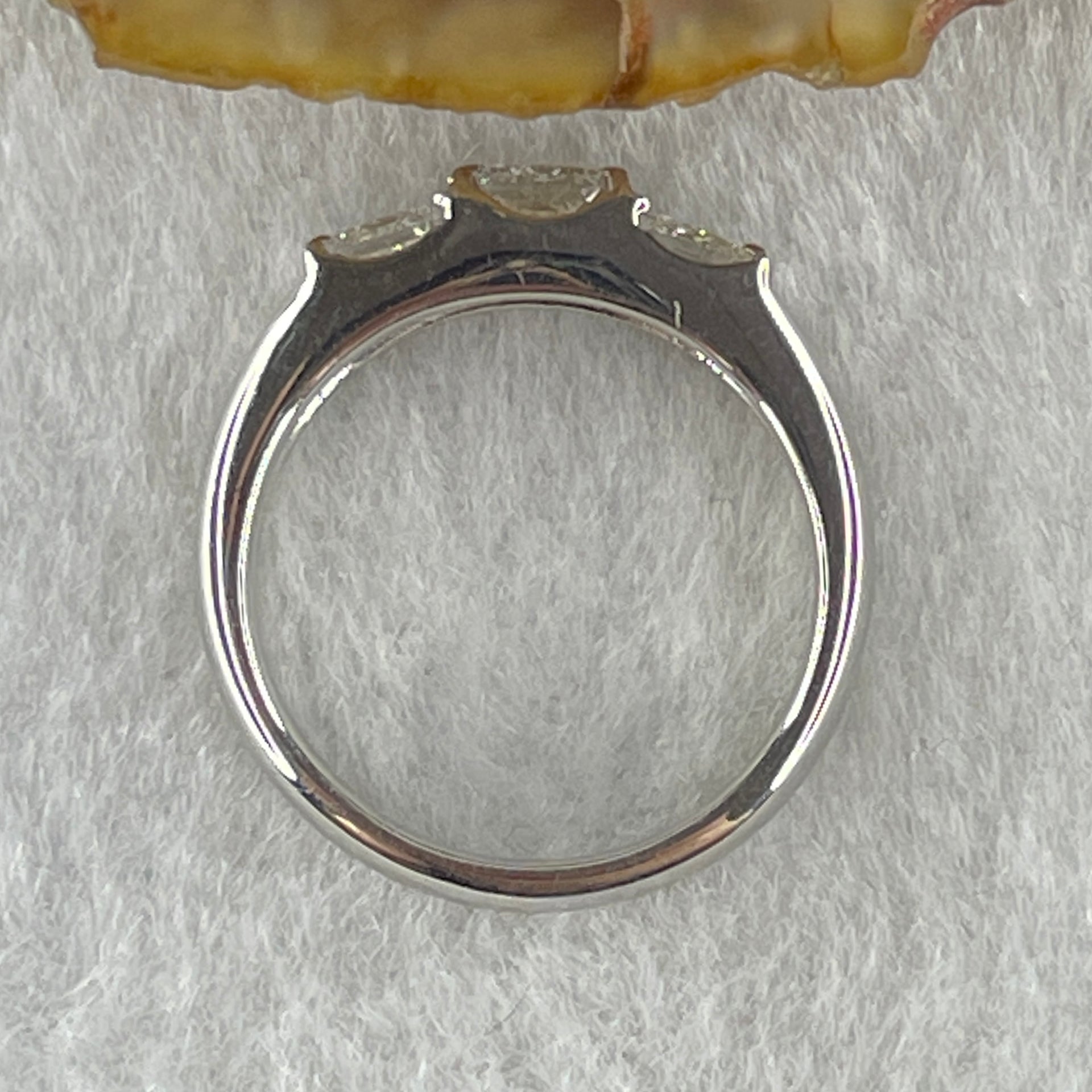 High Grade Natural Diamonds 1.0ct Platinum PT900 Ring Total 7.28g US6 HK13 EU52 Inner Diameter 16.5mm - Huangs Jadeite and Jewelry Pte Ltd