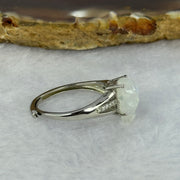 Natural Moonstone In S925 Sliver Ring (Adjustable Size) 1.79g 11.0 by 5.9 by 5.0mm - Huangs Jadeite and Jewelry Pte Ltd