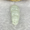 Type A Green Pea Pod 3.02g 12.0 by 29.5 by 5.6mm - Huangs Jadeite and Jewelry Pte Ltd