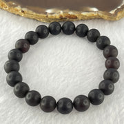 Natural Iron Blood King Amber Beads Bracelet 天然铁血王琥珀手链 10.50g 17cm 9.8mm 21 Beads - Huangs Jadeite and Jewelry Pte Ltd