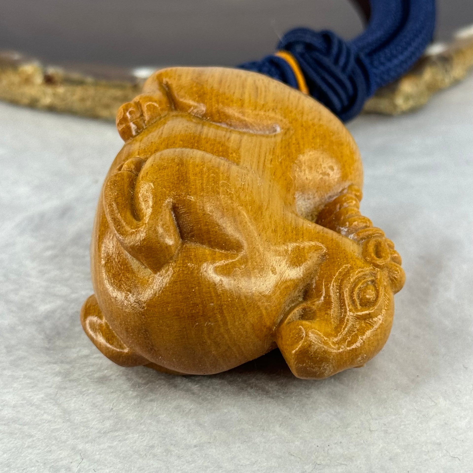 Natural Sandalwood Goat Wooden Handplay 天然檀香羊手把件 68.77g 61.1 by 34.7 by 45.2mm - Huangs Jadeite and Jewelry Pte Ltd