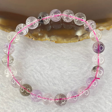Natural super 7 Crystal Bracelet 16.80g 8.4mm 23beads - Huangs Jadeite and Jewelry Pte Ltd