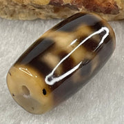Natural Powerful Tibetan Old Oily Agate Patina Guiren Tairen Human Dzi Bead Totem Amulet Heavenly Master (Tian Zhu) 贵人天诛 4.86g 20.2 by 11.6mm - Huangs Jadeite and Jewelry Pte Ltd