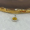 Natural Citrine Quartz in 925 Silver Pendant 1.42g 7.7 by 4.5 mm - Huangs Jadeite and Jewelry Pte Ltd