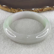 Type A Faint Green and Lavender Jadeite Bangle 70.75g inner diameter 58.4mm 13.8 by 9.0mm (Very Very Slight Internal Line) - Huangs Jadeite and Jewelry Pte Ltd