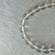 Natural Clear Quartz Bracelet 天然白水晶手链 18.81g 16.5cm 8.4mm 24 Beads - Huangs Jadeite and Jewelry Pte Ltd