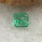 Natural Colombia Vivid Green Emerald (Beryl) Cut-Cornered Square Step cut 0.43ct 4.7 by 4.6 by 2.6mm - Huangs Jadeite and Jewelry Pte Ltd