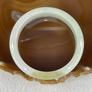 Type A Light Blueish Green with Brown and Lavender Jadeite Bangle Internal Diameter 58.3mm 58.11g 14.0 by 7.7mm (Slight Internal Lines) - Huangs Jadeite and Jewelry Pte Ltd