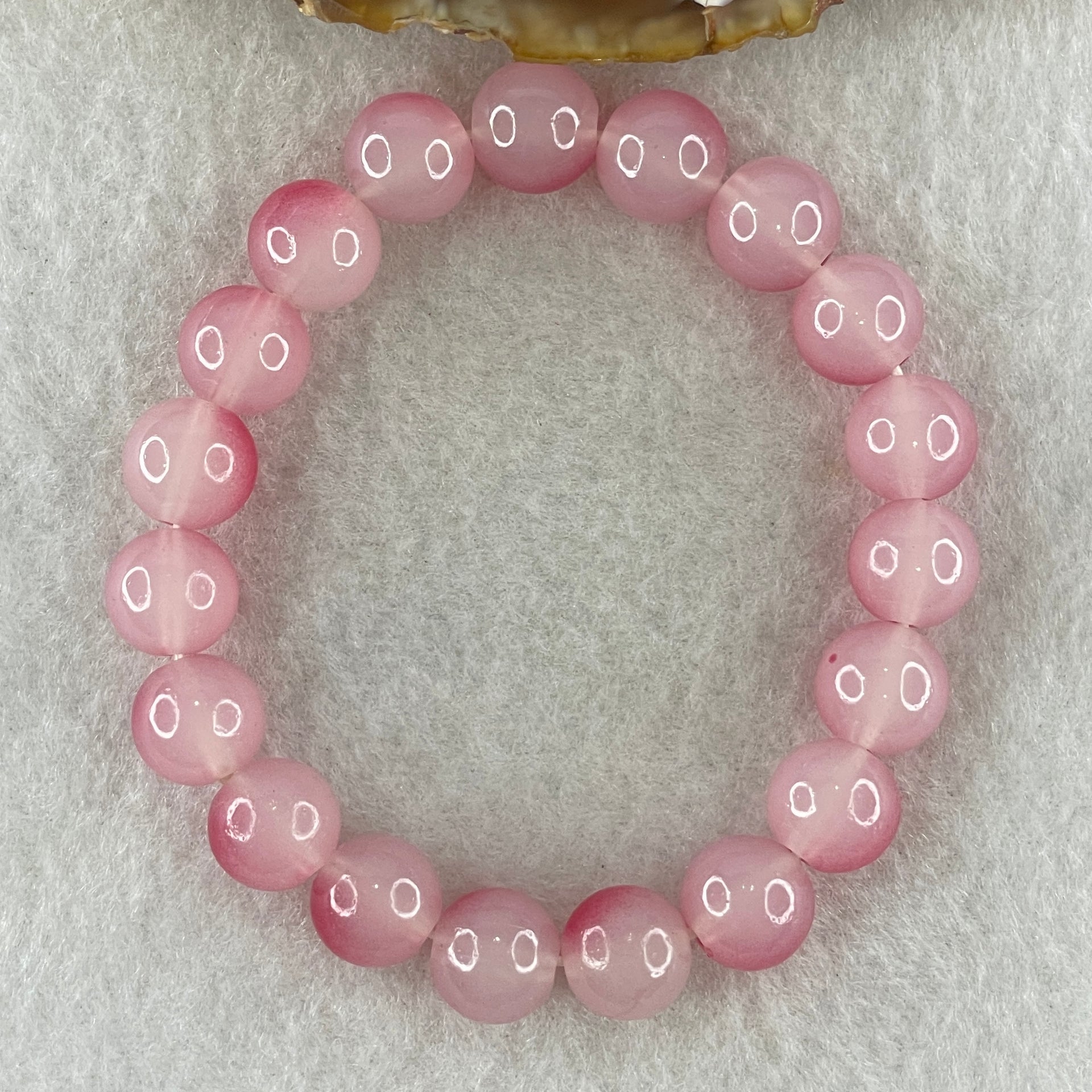 Dyed Agate Faceted Beads Bracelet 26.26g 15cm 10.6mm 19Beads - Huangs Jadeite and Jewelry Pte Ltd