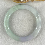 Type A Light Green with Lavender and Blueish Green Floral Piao Hua Jadeite Bangle 46.69g Inner Diameter 55.5mm 9.0 by 10.4mm (Internal Line) - Huangs Jadeite and Jewelry Pte Ltd