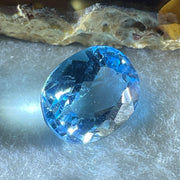 Natural Sky Blue Topaz Oval Shape 10.39ct 14.8 by 11.6 by 7.2mm - Huangs Jadeite and Jewelry Pte Ltd