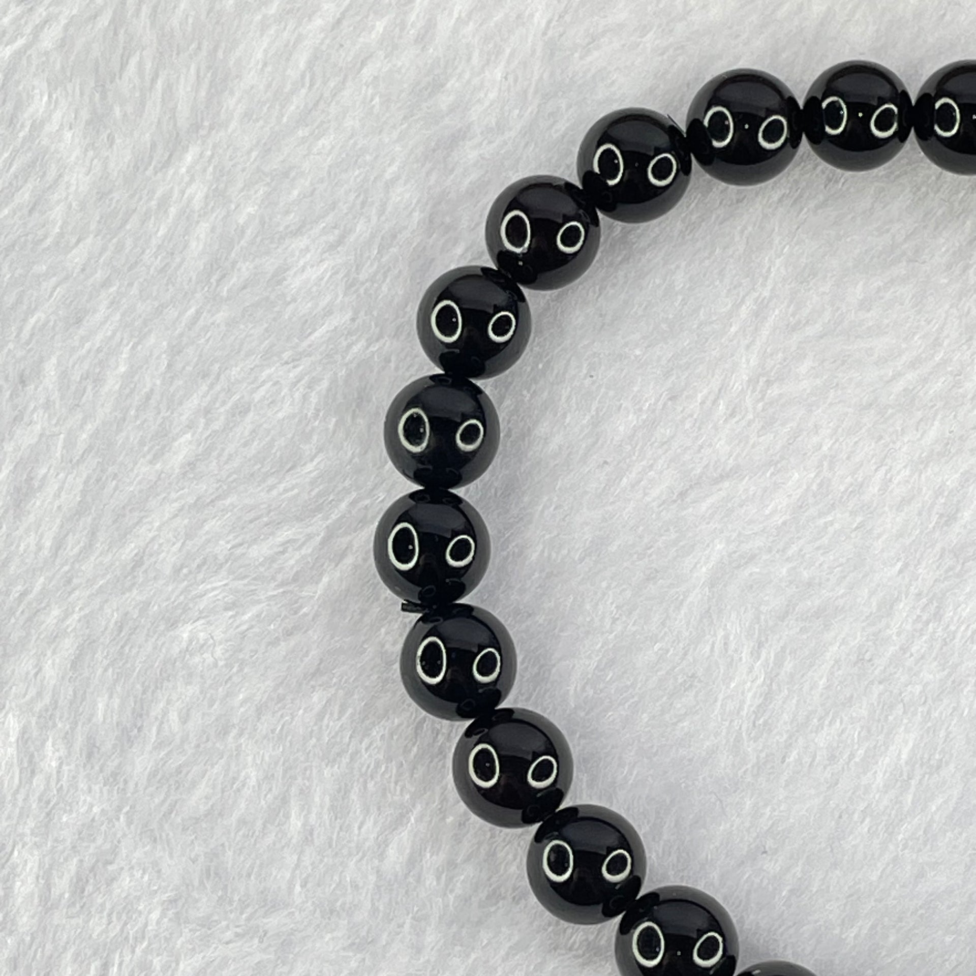 Natural Blood Red Amber Beads Bracelet 6.10g 16cm 7.5mm 25 Beads - Huangs Jadeite and Jewelry Pte Ltd