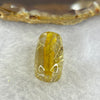 Good Grade Natural Golden Rutilated Quartz Crystal Lulu Tong Barrel 天然金发晶水晶露露通桶 
4.02g 17.9 by 11.3mm - Huangs Jadeite and Jewelry Pte Ltd