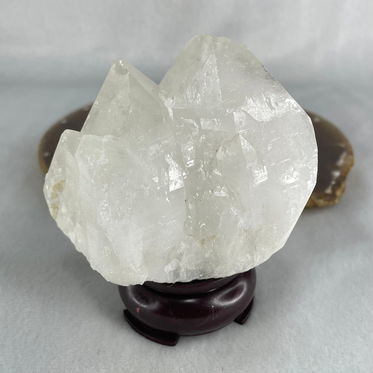 Natural Milky White Quartz Display 341.10g 84.9 by 49.8 by 40.0mm - Huangs Jadeite and Jewelry Pte Ltd