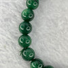 Green Aventurine Crysatal Beads Bracelet 18.02g 8.1 mm 25 Beads - Huangs Jadeite and Jewelry Pte Ltd