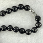 Natural Black Red Gold King Amber Beads Necklace 天然黑金翁王琥珀手链 24.02g 54cm 8.1 by 9.8mm 63 Beads - Huangs Jadeite and Jewelry Pte Ltd