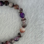 Natural Super 7 Beads Bracelet 11.54g 16cm 6.8mm 28 Beads - Huangs Jadeite and Jewelry Pte Ltd