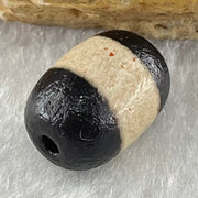 Natural Powerful Tibetan Old Oily Agate 1 Lines Dzi Bead Heavenly Master (Tian Zhu) 2.12g 13.9 by 10.0mm - Huangs Jadeite and Jewelry Pte Ltd